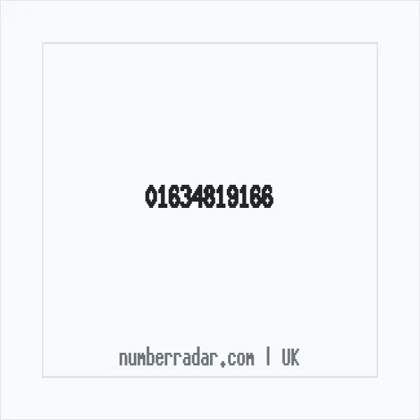 Reverse number check for +44 1634 819166 — who called me?