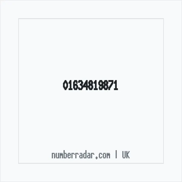 Reverse number check for +44 1634 819871 — who called me?