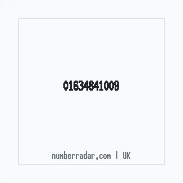 Reverse number check for +44 1634 841009 — who called me?