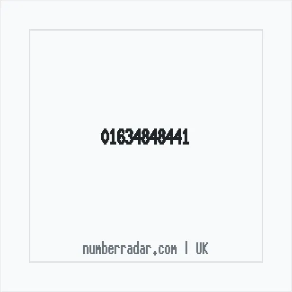 Reverse number check for +44 1634 848441 — who called me?