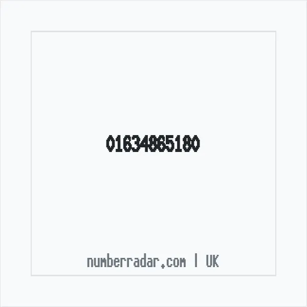 Reverse number check for +44 1634 865180 — who called me?