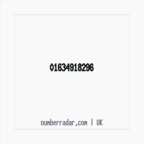 Reverse number check for +44 1634 918296 — who called me?