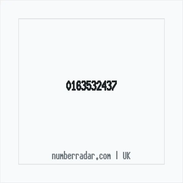 Reverse number check for +44 163532437 — who called me?