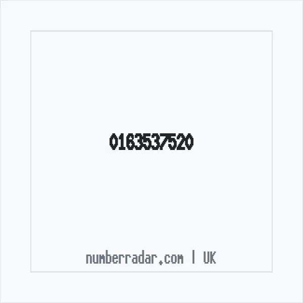 Reverse number check for +44 163537520 — who called me?