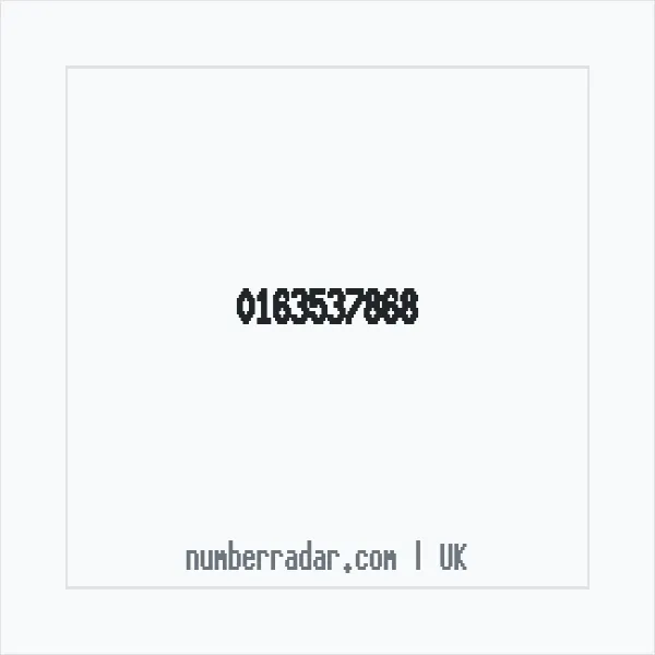 Reverse number check for +44 163537868 — who called me?