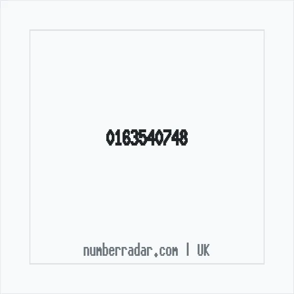 Reverse number check for +44 163540748 — who called me?