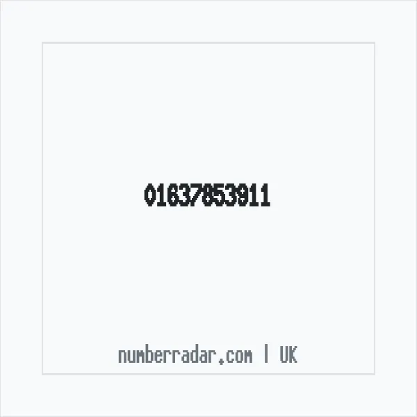 Reverse number check for +44 1637 853911 — who called me?