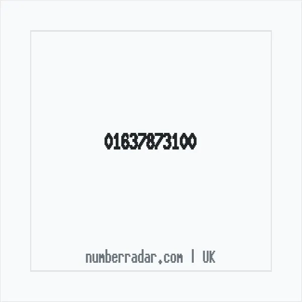 Reverse number check for +44 1637 873100 — who called me?