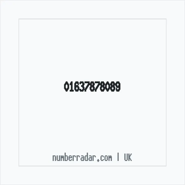 Reverse number check for +44 1637 878089 — who called me?