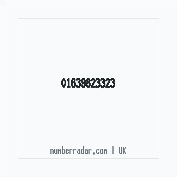 Reverse number check for +44 1639 823323 — who called me?