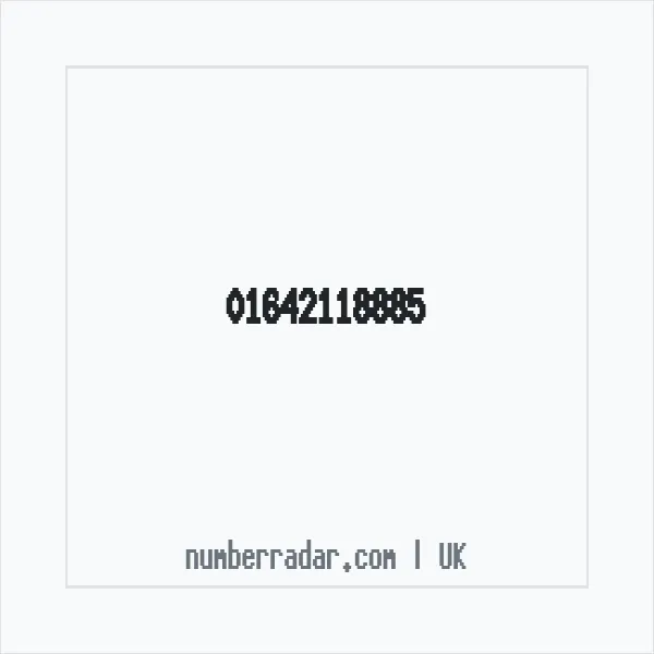 Reverse number check for +44 1642 118885 — who called me?
