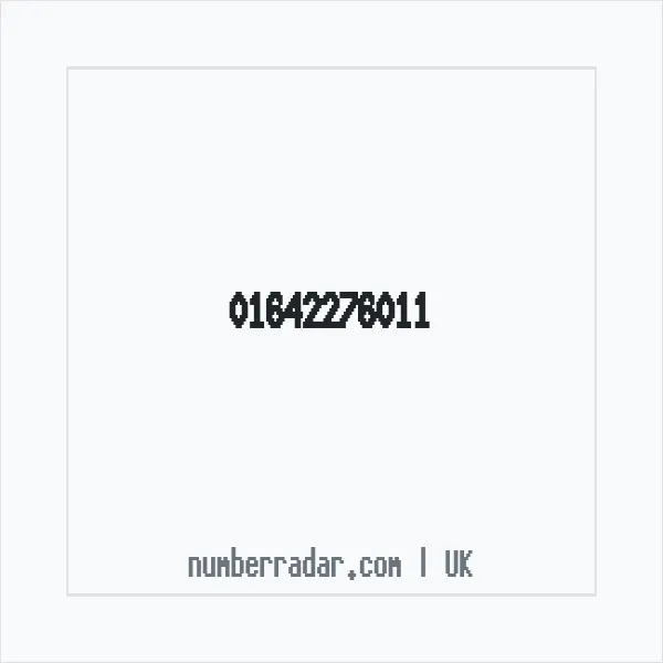 Reverse number check for +44 1642 276011 — who called me?