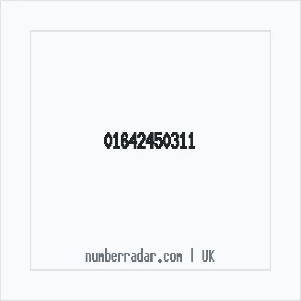 Reverse number check for +44 1642 450311 — who called me?