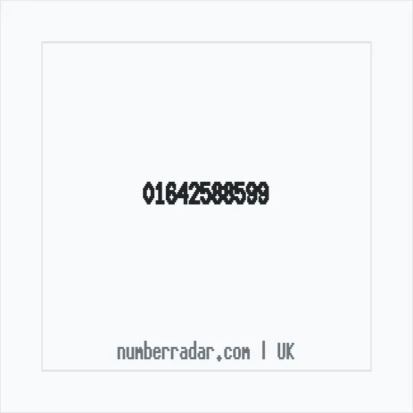 Reverse number check for +44 1642 588599 — who called me?