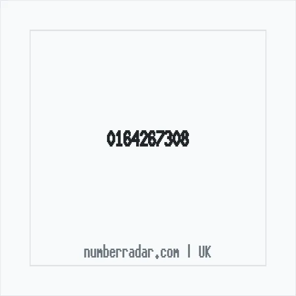 Reverse number check for +44 164267308 — who called me?
