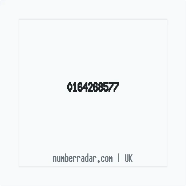 Reverse number check for +44 164268577 — who called me?