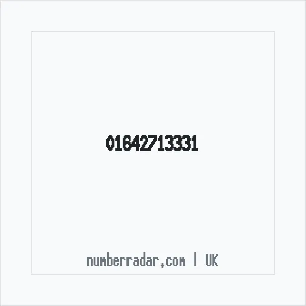 Reverse number check for +44 1642 713331 — who called me?