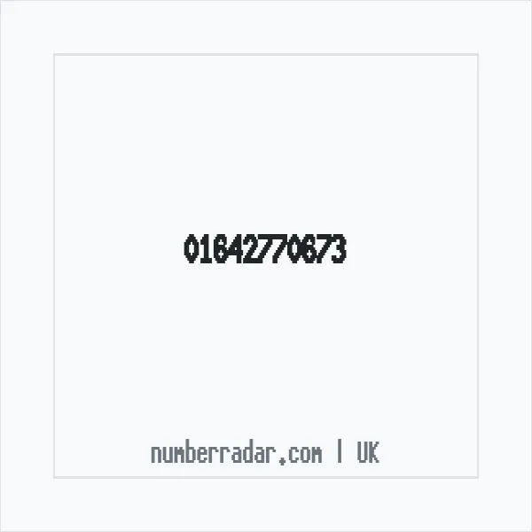 Reverse number check for +44 1642 770673 — who called me?