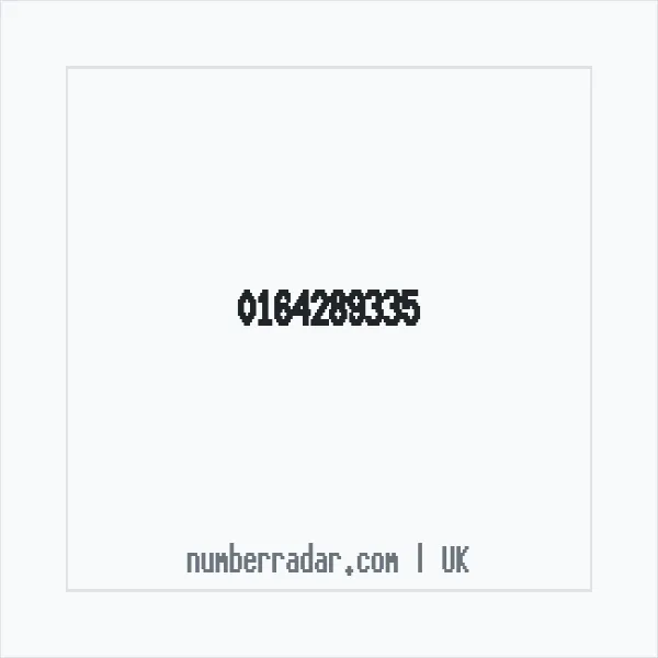 Reverse number check for +44 164289335 — who called me?