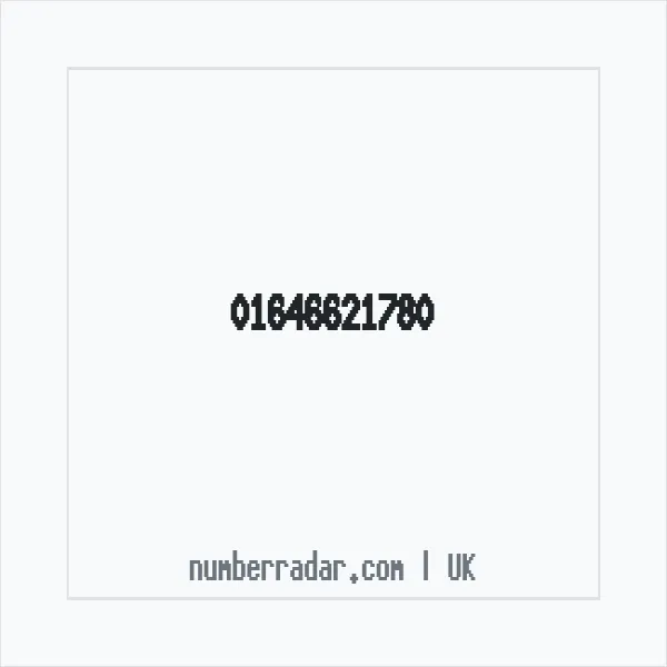 Reverse number check for +44 1646 621780 — who called me?