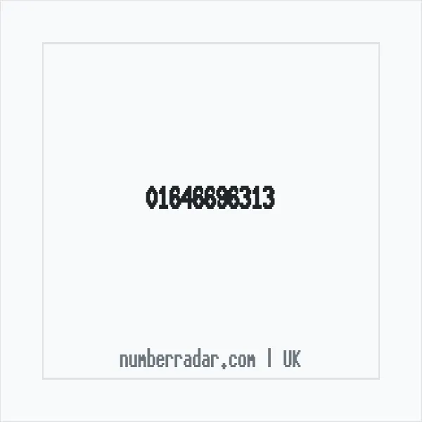Reverse number check for +44 1646 696313 — who called me?