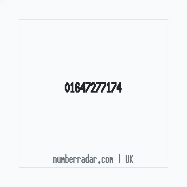 Reverse number check for +44 1647 277174 — who called me?