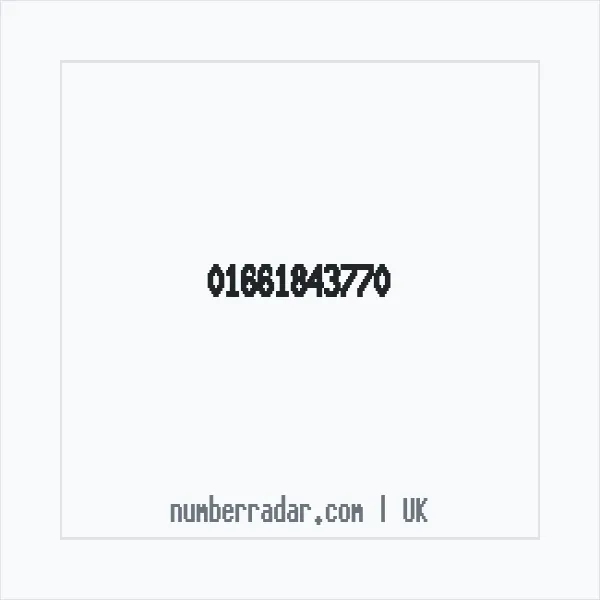 Reverse number check for +44 1661 843770 — who called me?