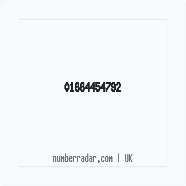 Reverse number check for +44 1664 454792 — who called me?