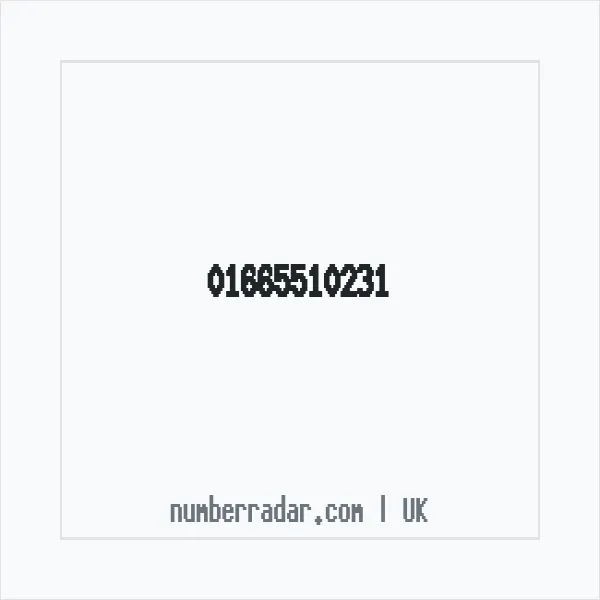 Reverse number check for +44 1665 510231 — who called me?