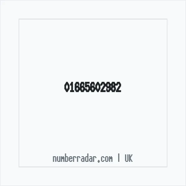 Reverse number check for +44 1665 602982 — who called me?
