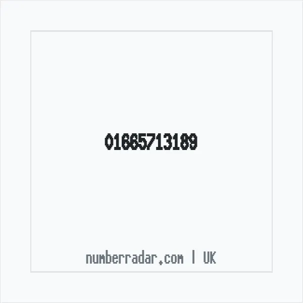 Reverse number check for +44 1665 713189 — who called me?