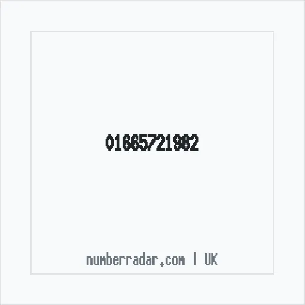 Reverse number check for +44 1665 721982 — who called me?