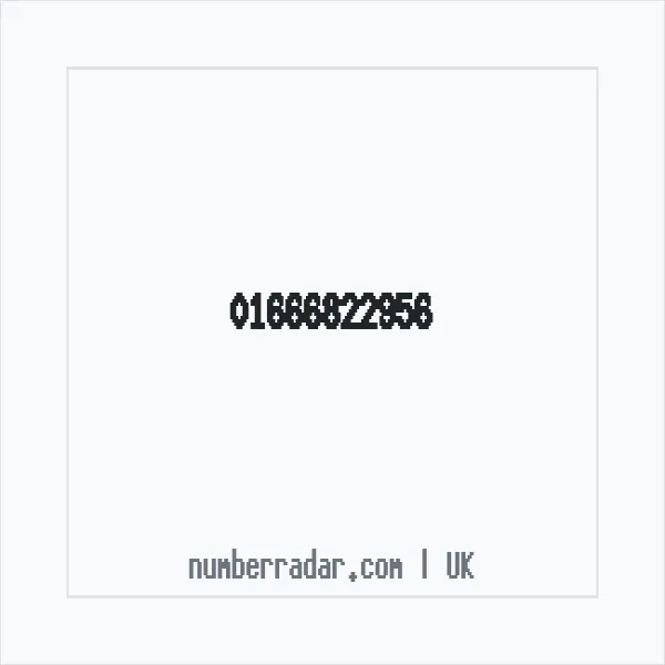 Reverse number check for +44 1666 822956 — who called me?