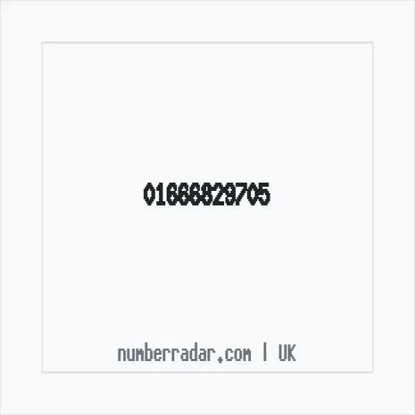 Reverse number check for +44 1666 829705 — who called me?