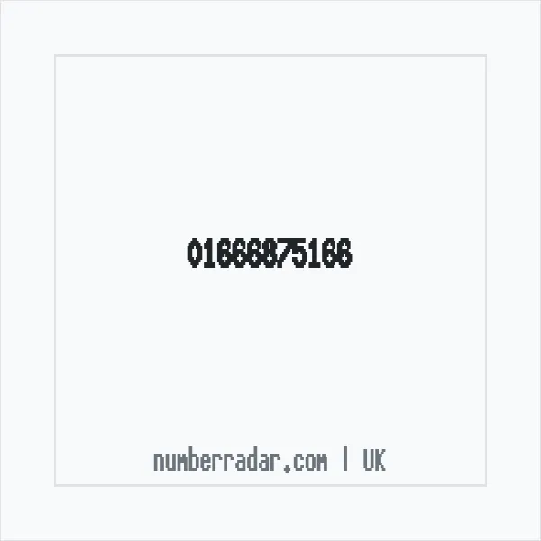 Reverse number check for +44 1666 875166 — who called me?