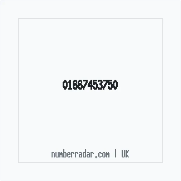 Reverse number check for +44 1667 453750 — who called me?