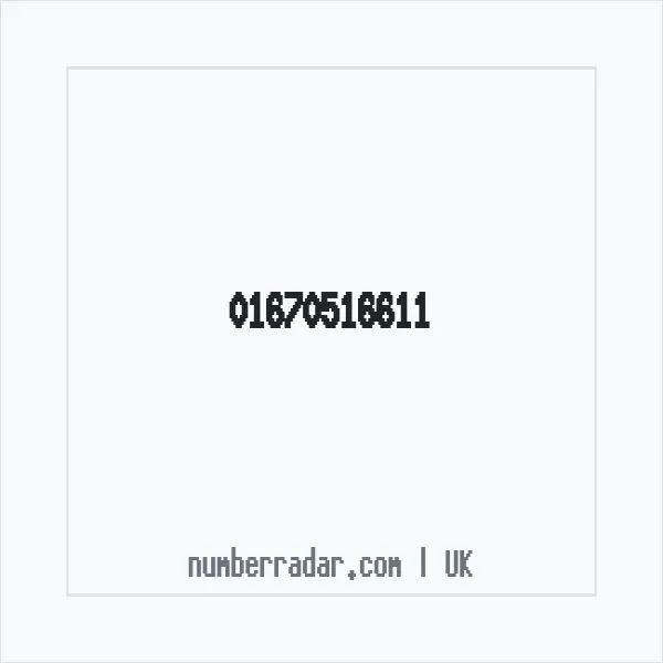 Reverse number check for +44 1670 516611 — who called me?