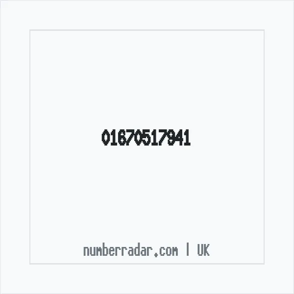 Reverse number check for +44 1670 517941 — who called me?