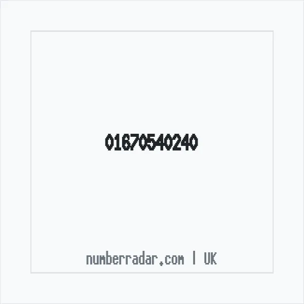 Reverse number check for +44 1670 540240 — who called me?