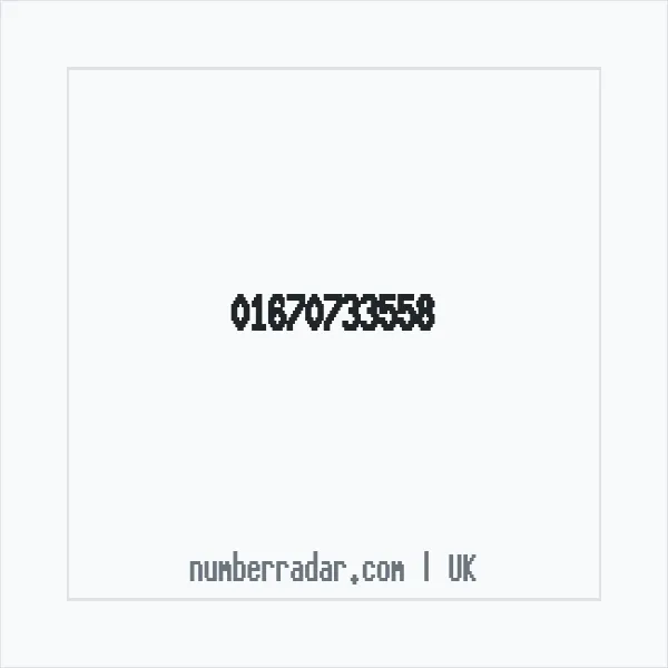 Reverse number check for +44 1670 733558 — who called me?