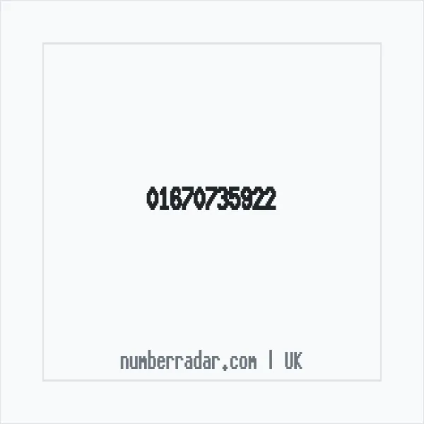 Reverse number check for +44 1670 735922 — who called me?