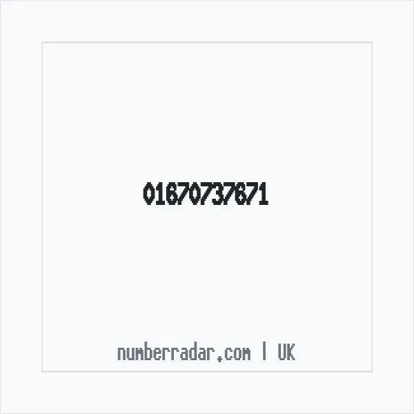 Reverse number check for +44 1670 737671 — who called me?