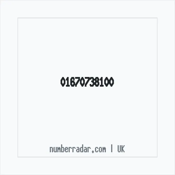 Reverse number check for +44 1670 738100 — who called me?