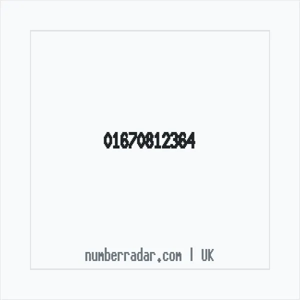 Reverse number check for +44 1670 812364 — who called me?