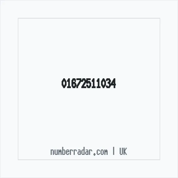 Reverse number check for +44 1672 511034 — who called me?