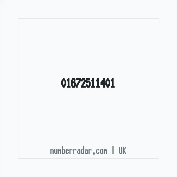 Reverse number check for +44 1672 511401 — who called me?