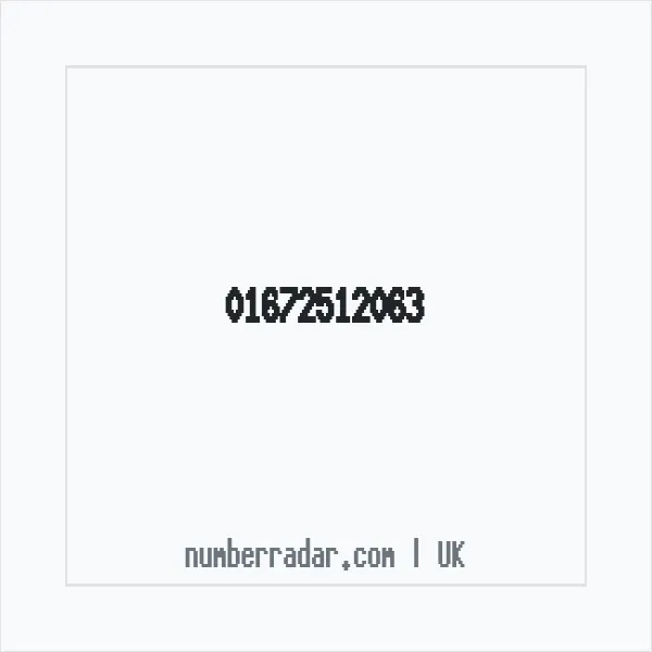 Reverse number check for +44 1672 512063 — who called me?