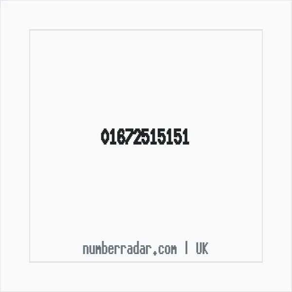 Reverse number check for +44 1672 515151 — who called me?