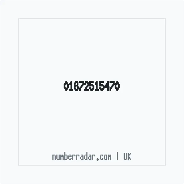 Reverse number check for +44 1672 515470 — who called me?