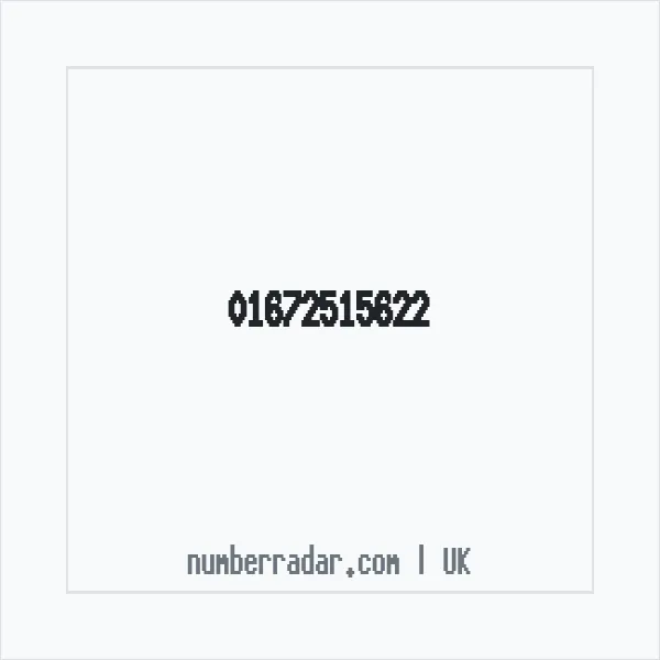 Reverse number check for +44 1672 515622 — who called me?
